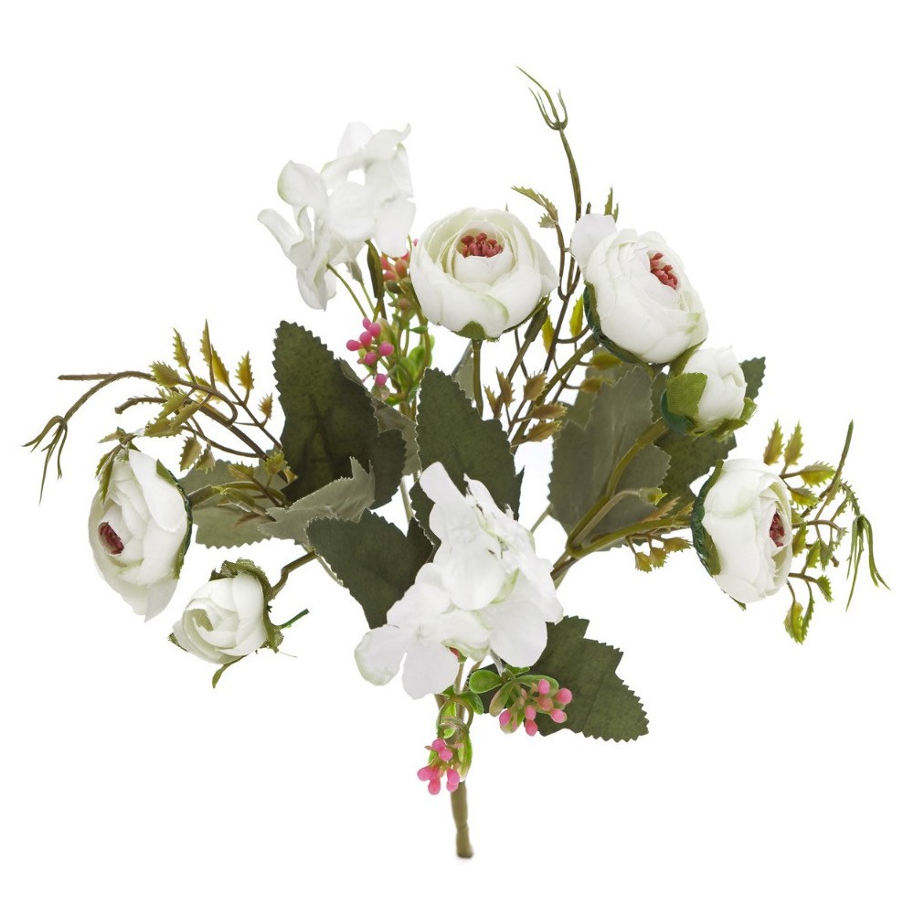 Bukiet kamelii - DpCraft - kremowy, 29 cm