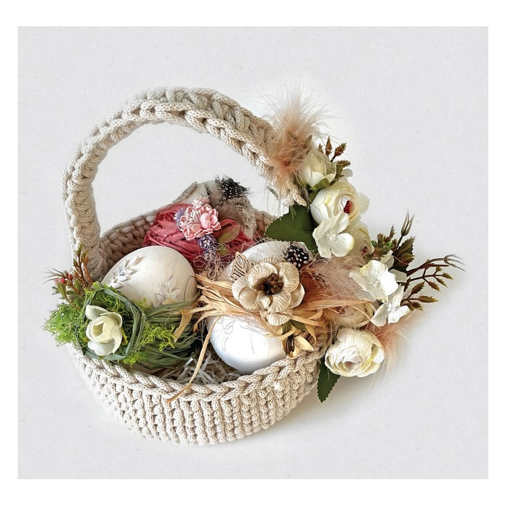 Camellias bouquet - DpCraft - cream, 29 cm