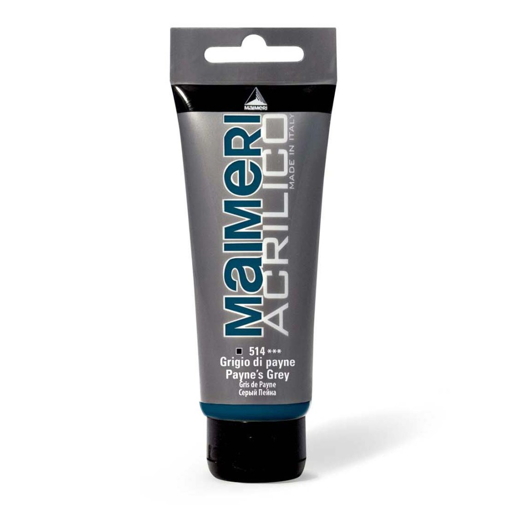 Farba akrylowa Acrilico - Maimeri - 514, Payne's Grey, 200 ml