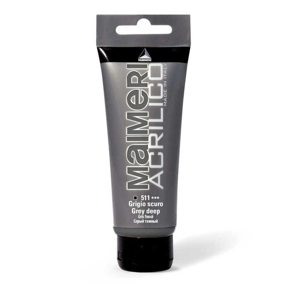 Acrylic paint Acrilico - Maimeri - 511, Grey Deep, 200 ml