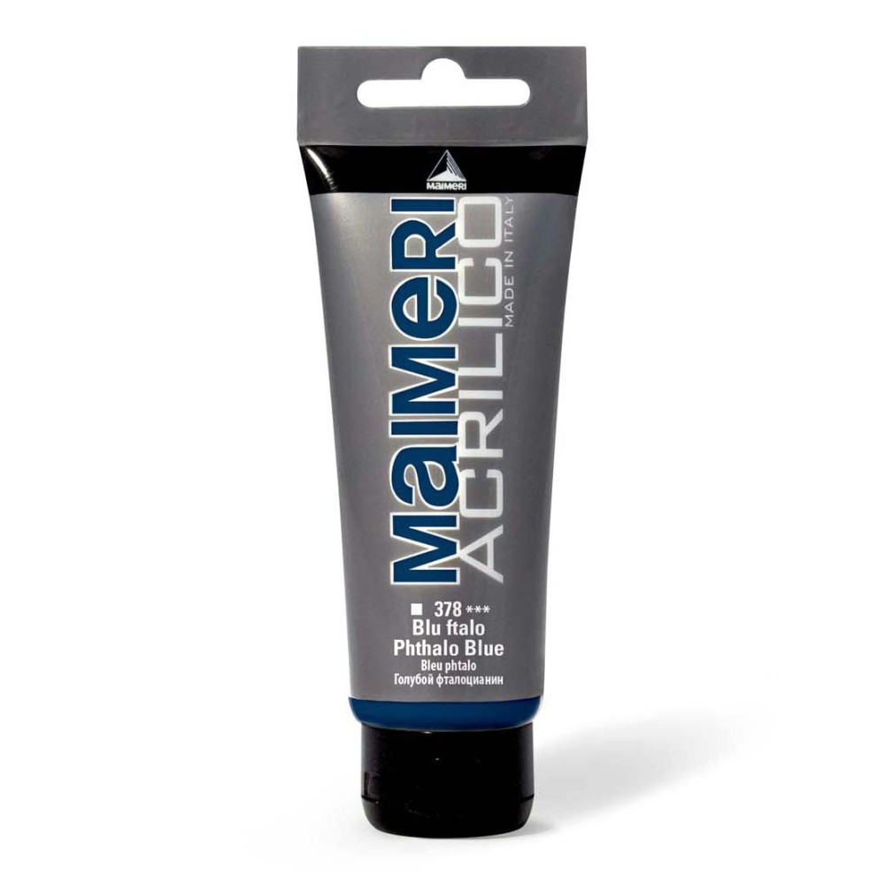Acrylic paint Acrilico - Maimeri - 378, Phthalo Blue, 200 ml