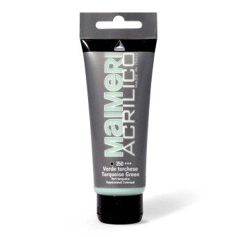 Farba akrylowa Acrilico - Maimeri - 350, Turquoise Green, 200 ml