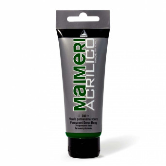Acrylic paint Acrilico - Maimeri - 340, Permanent Green Deep, 200 ml
