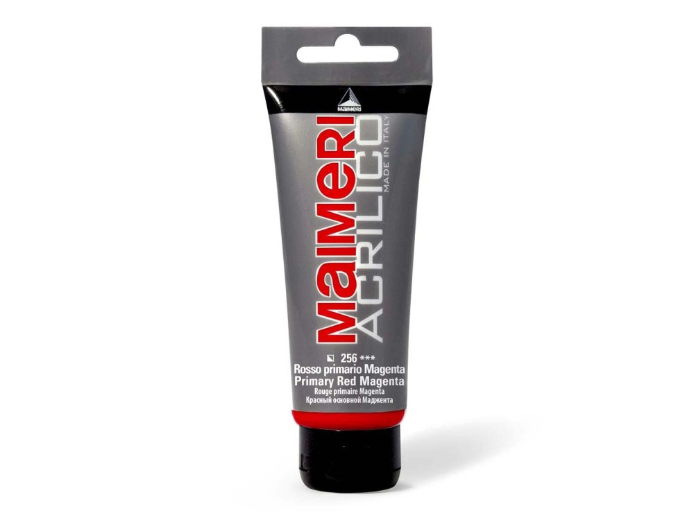 Farba akrylowa Acrilico - Maimeri - 256, Primary Red Magenta, 200 ml