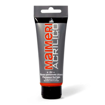 Acrylic paint Acrilico - Maimeri - 251, Permanent Red Light, 200 ml