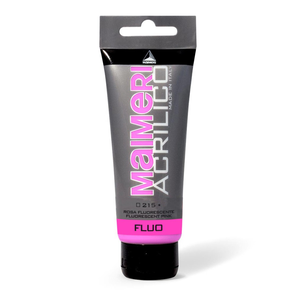 Farba akrylowa Acrilico - Maimeri - 215, Fluorescent Pink, 200 ml