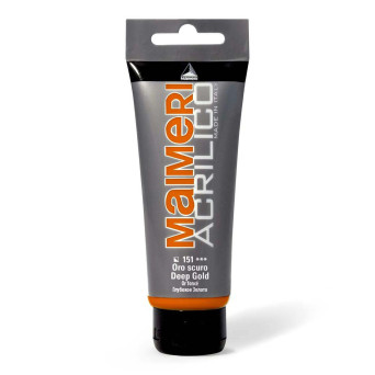 Farba akrylowa Acrilico - Maimeri - 151, Deep Gold, 200 ml