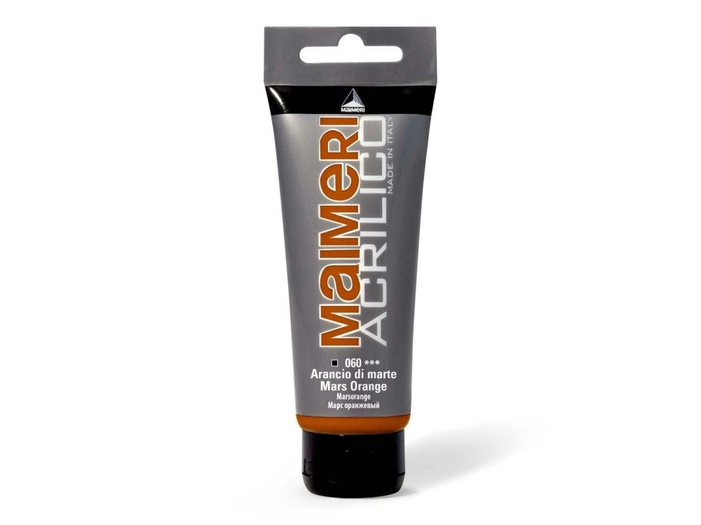 Farba akrylowa Acrilico - Maimeri - 060, Mars Orange, 200 ml