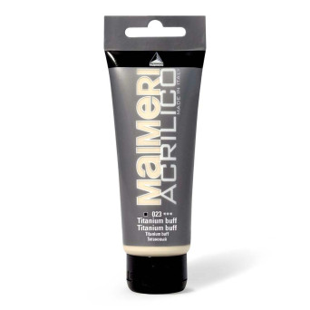 Farba akrylowa Acrilico - Maimeri - 023, Titanium Buff, 200 ml