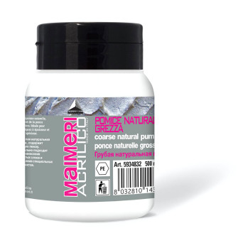 Coarse Natural Pomice Paste for Acrilico acrylic paints - Maimeri - 832, 500 ml