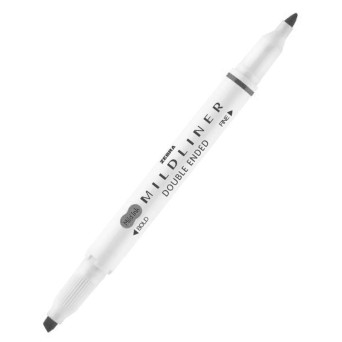 Double ended highlighter Mildliner - Zebra - Cool & Refined Grey