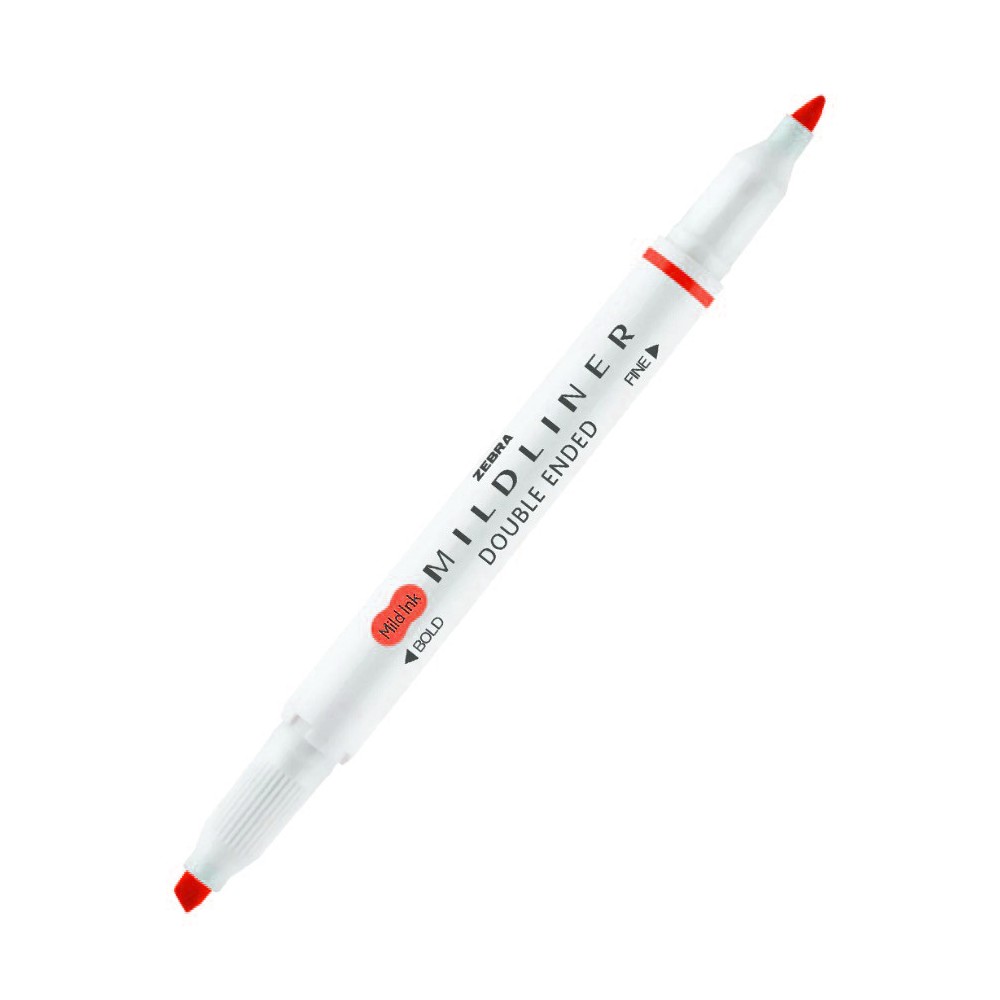 Zakreślacz dwustronny Mildliner - Zebra - Cool & Refined Red