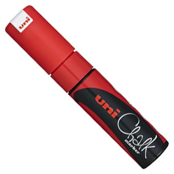 Marker kredowy do tablic PWE-8K - Uni - czerwony