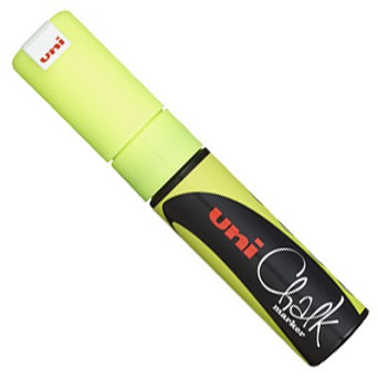 Marker kredowy do tablic PWE-8K - Uni - żółty