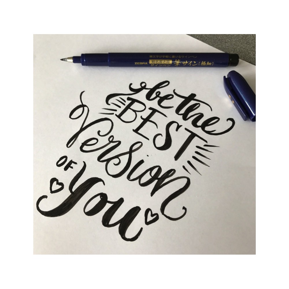 Brush Pen WFSS4 - Zebra - Extra Fine, Black