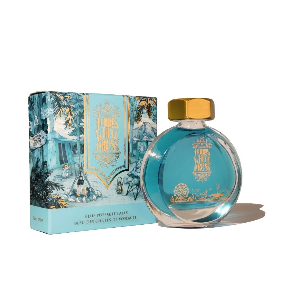 Calligraphy ink, Dreaming in California - Ferris Wheel Press - Blue Yosemite Falls, 38 ml