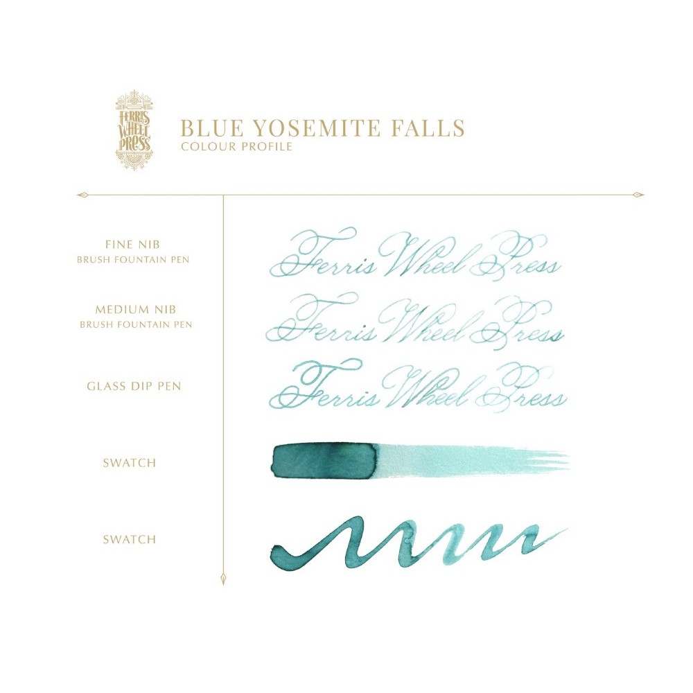 Atrament Dreaming in California - Ferris Wheel Press - Blue Yosemite Falls, 38 ml