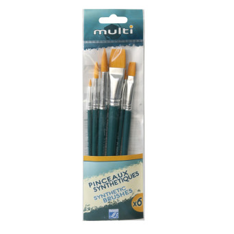 Set of synthetic brushes, Multi - Lefranc & Bourgeois - 6 pcs.