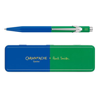 Długopis 849 Paul Smith z etui - Caran d'Ache - Cobalt & Emerald
