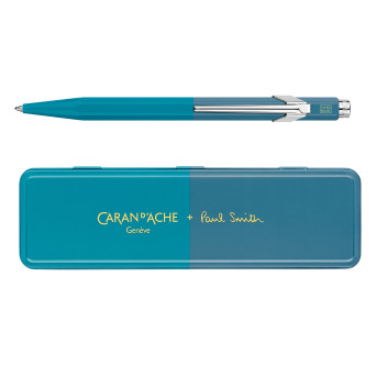 Długopis 849 Paul Smith z etui - Caran d'Ache - Cyan & Steel
