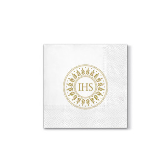 Paper napkins - Paw - IHS gold, 20 pcs.