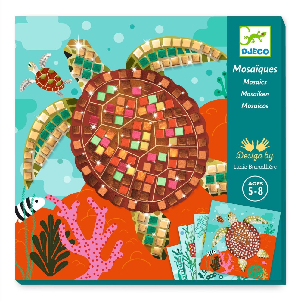Art set for kids, mosaic - Djeco - Caribbean
