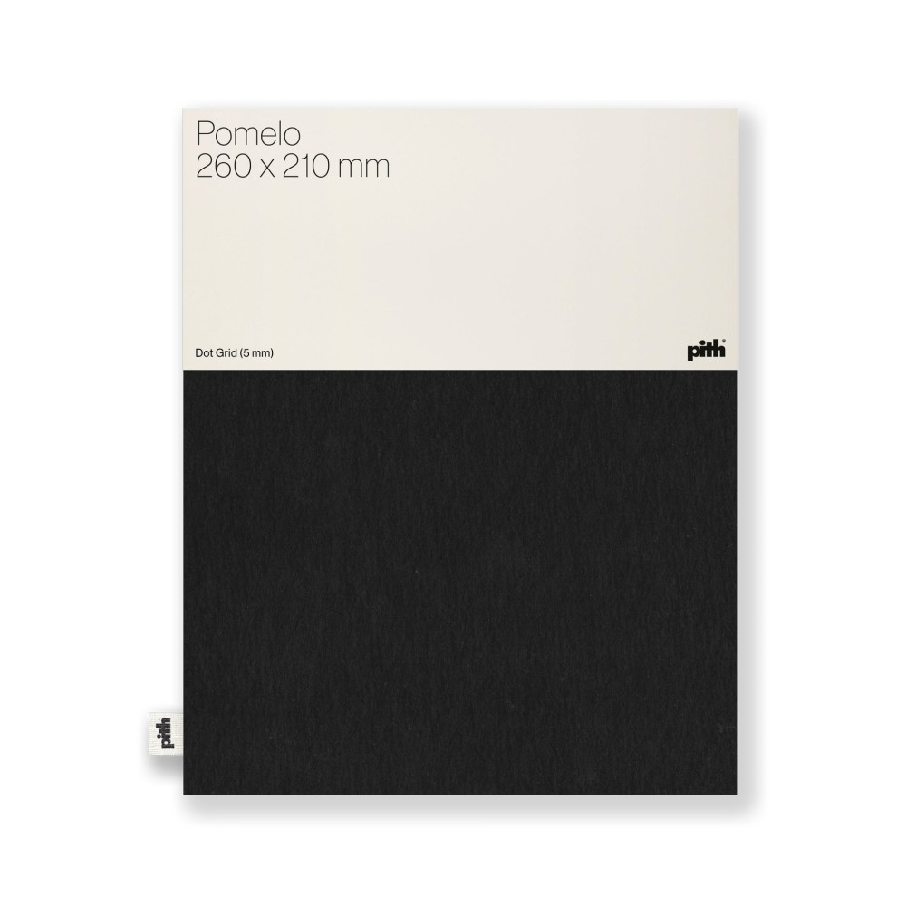 Dotted notebook Pomelo - pith - Black, 26 x 21 cm