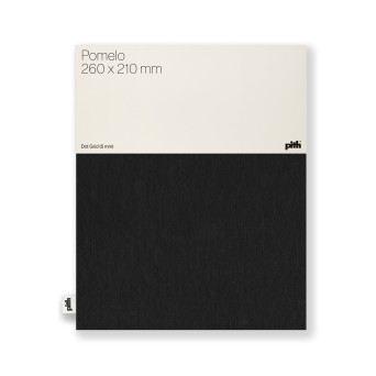 Dotted notebook Pomelo - pith - Black, 26 x 21 cm