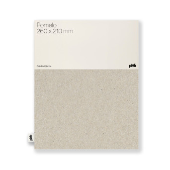 Dotted notebook Pomelo - pith - Raw, 26 x 21 cm