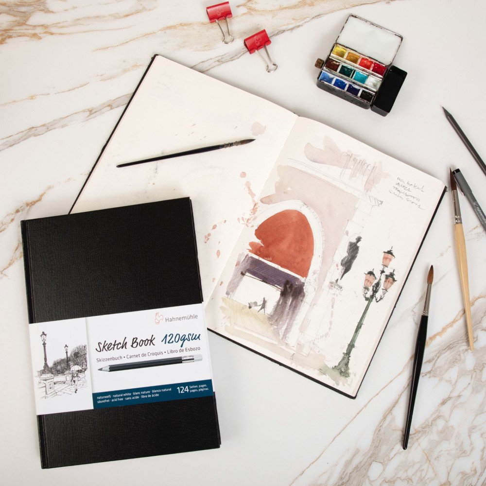 Szkicownik Sketch Book - Hahnemühle - A5, 120 g, 62 ark.