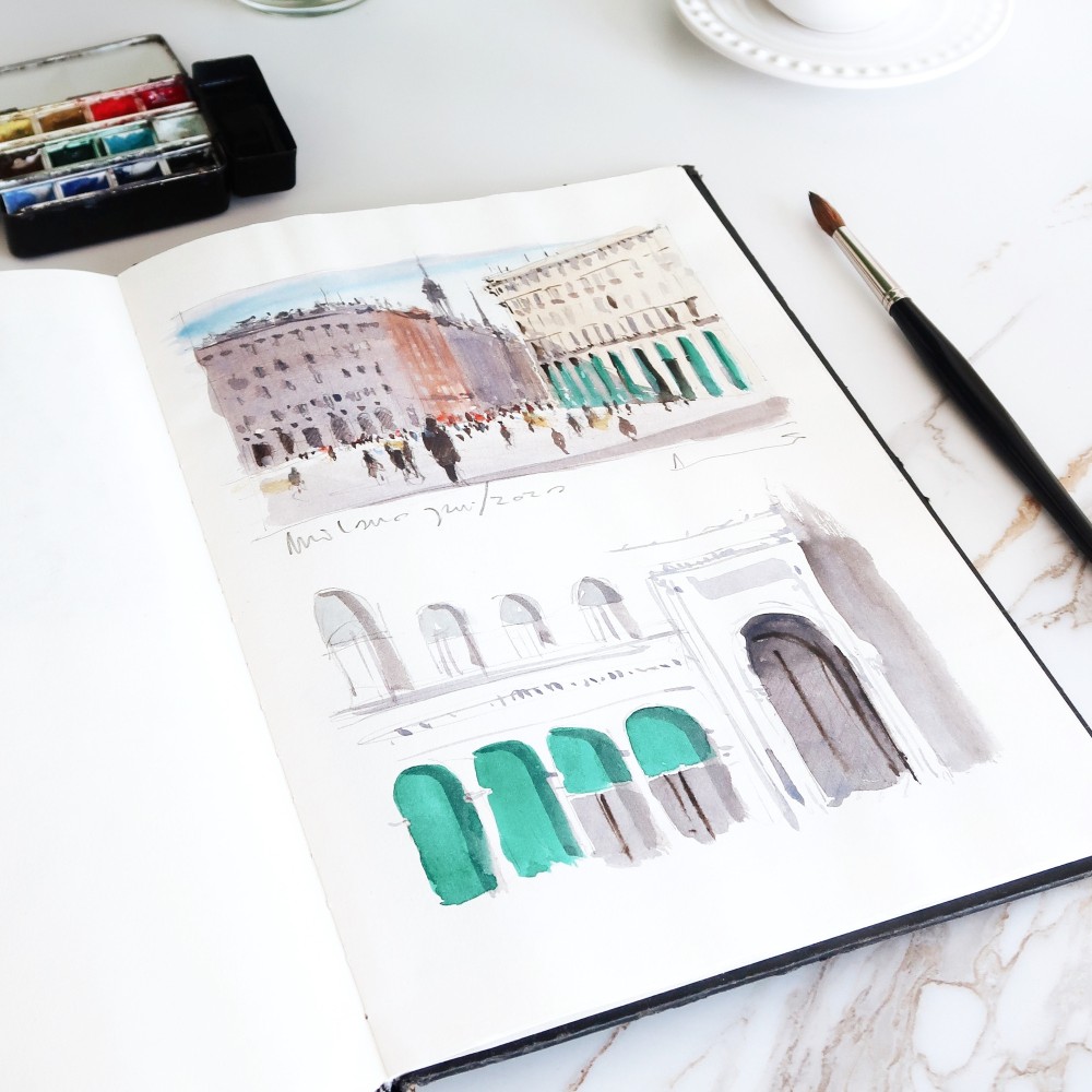 Szkicownik Sketch Book - Hahnemühle - A5, 120 g, 62 ark.