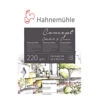 Concept Sketch & Draw paper - Hahnemühle - A4, 220 g, 20 sheets