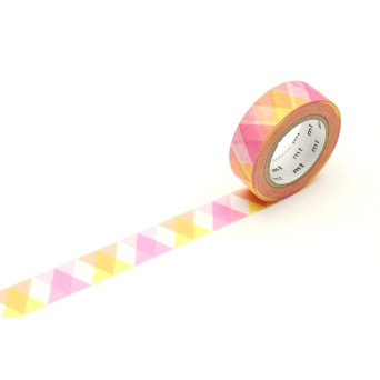 Taśma papierowa washi - MT Masking Tape - Diamond Pink, 7 m