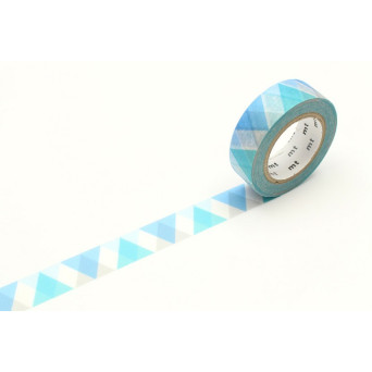 Taśma papierowa washi - MT Masking Tape - Diamond Blue, 7 m