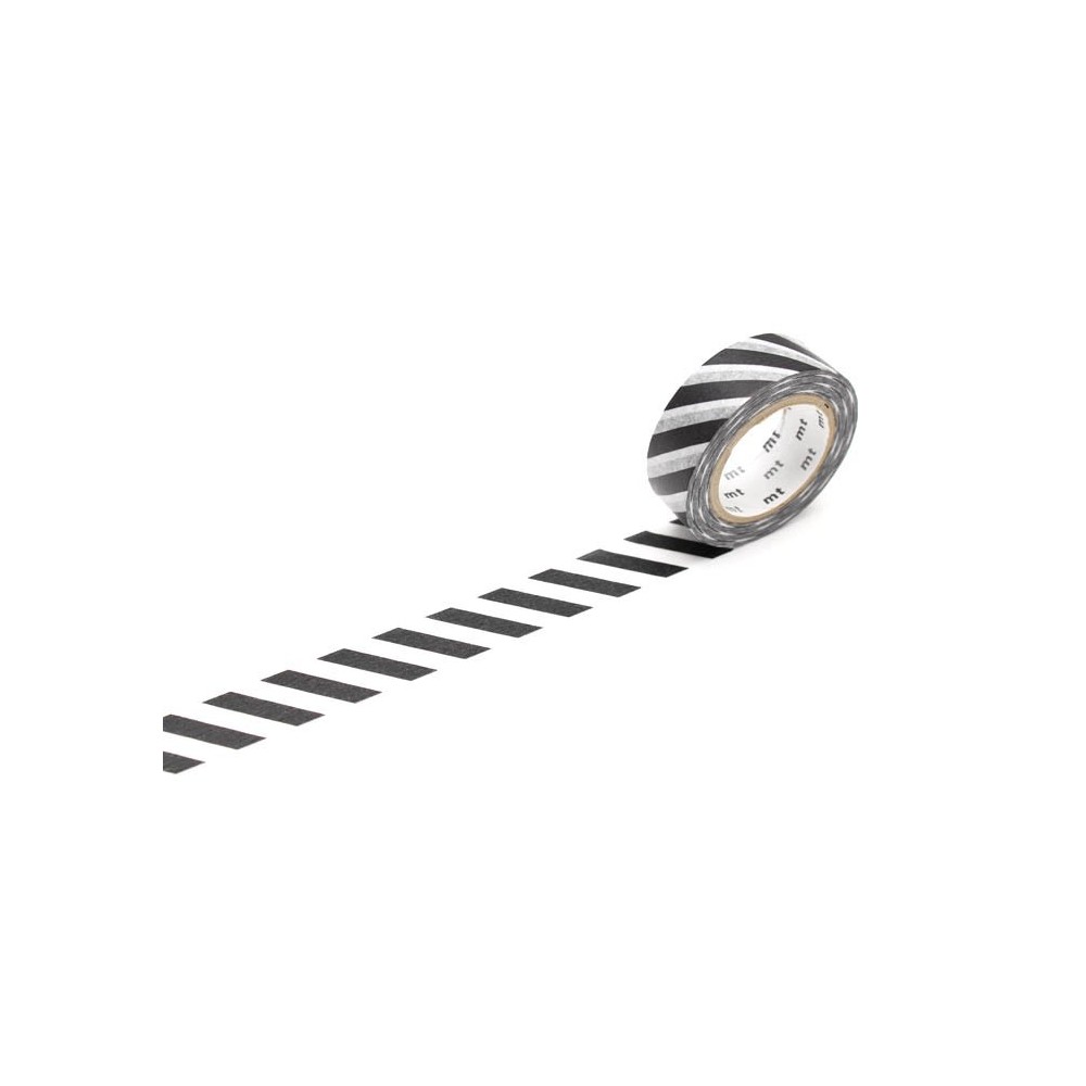 Stripe Black Masking Tape - 1 roll