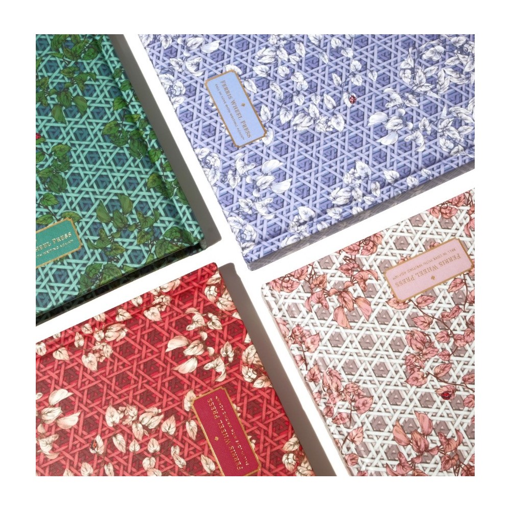 Sketchbook Enveloped in Rattan - Ferris Wheel Press - Teal, 160 g, A5