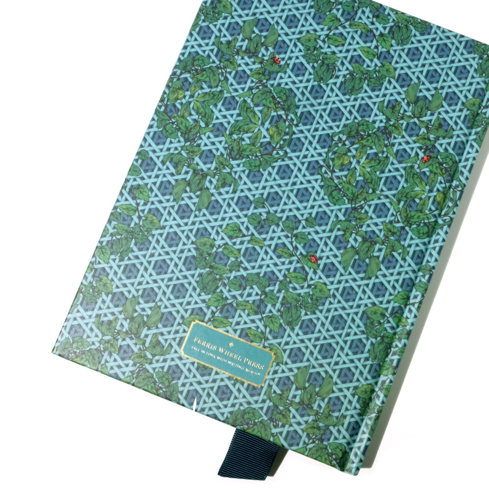 Szkicownik Enveloped in Rattan - Ferris Wheel Press - Teal, 160 g, A5