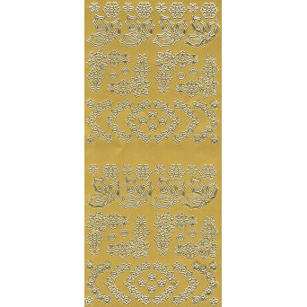 Stickers Snowflakes - gold