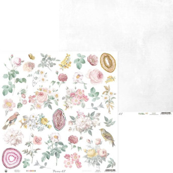 Scrapbooking paper 30,5 x 30,5 cm - Piątek Trzynastego - Precious 07
