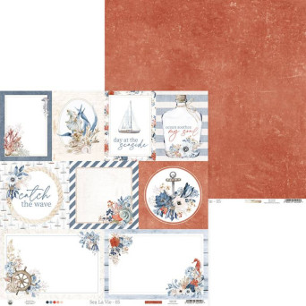 Scrapbooking paper 30,5 x 30,5 cm - Piątek Trzynastego - Sea la vie 05