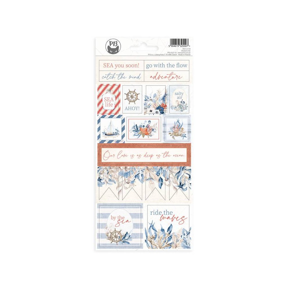 Set of paper stickers 10,5 x 22 cm - Piątek Trzynastego - Sea la vie 02