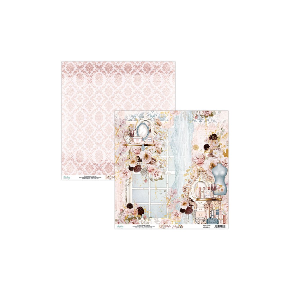 Scrapbooking paper 30,5 x 30,5 cm - Mintay - Her Story 01
