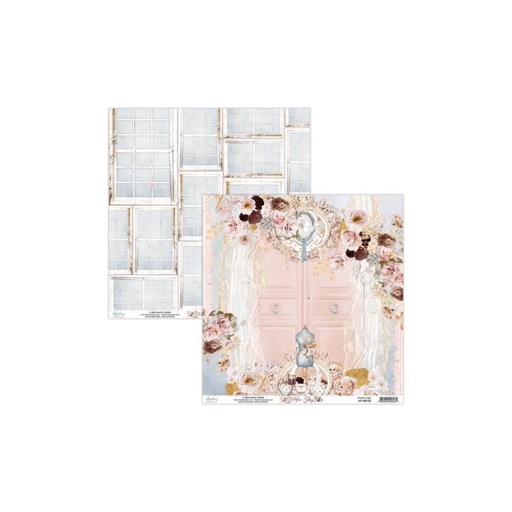 Papier do scrapbookingu 30,5 x 30,5 cm - Mintay - Her Story 02