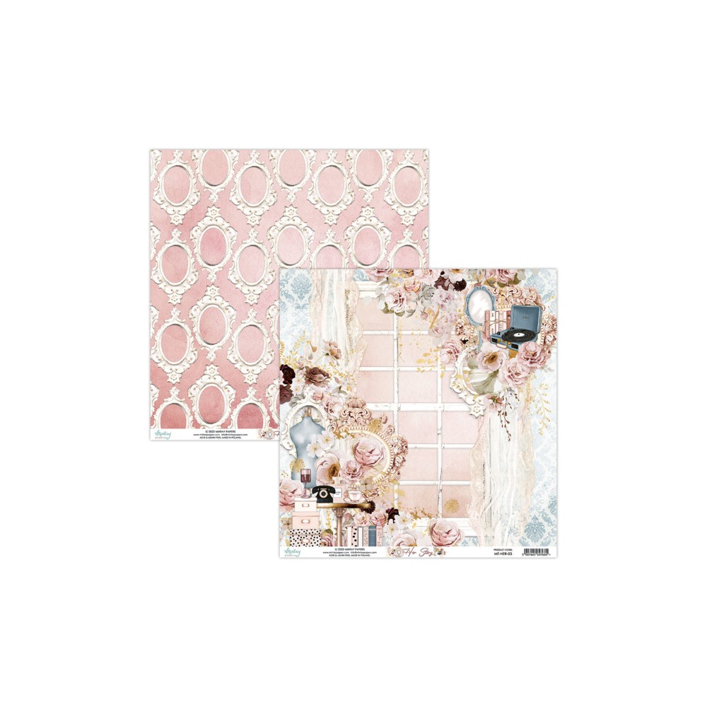 Scrapbooking paper 30,5 x 30,5 cm - Mintay - Her Story 03