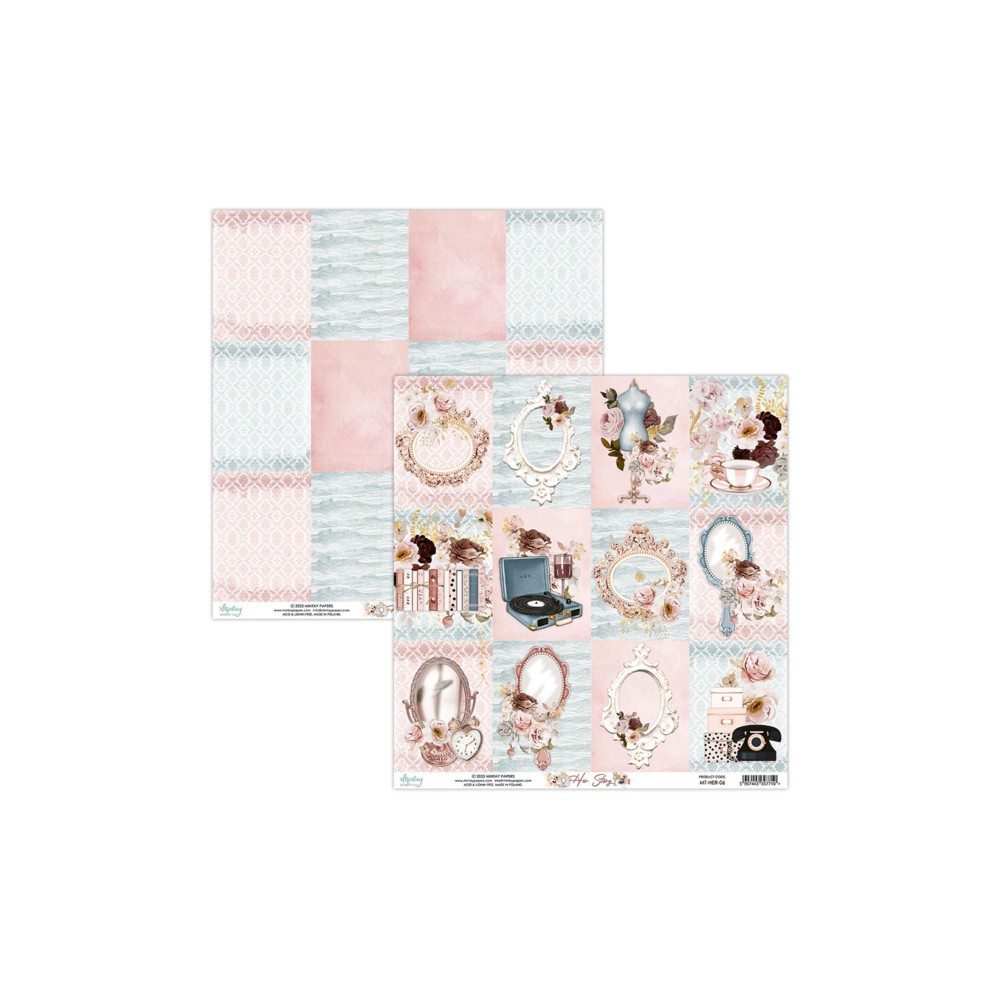 Papier do scrapbookingu 30,5 x 30,5 cm - Mintay - Her Story 06