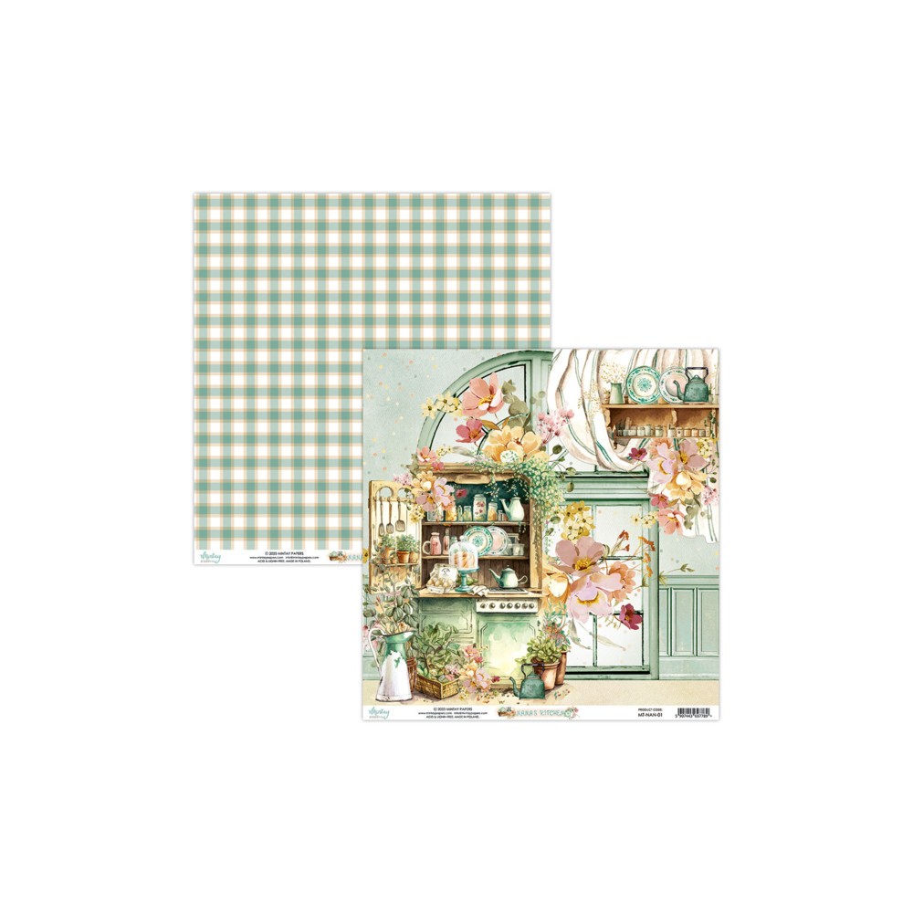 Zestaw papierów do scrapbookingu 30,5 x 30,5 cm - Mintay - Nana's Kitchen