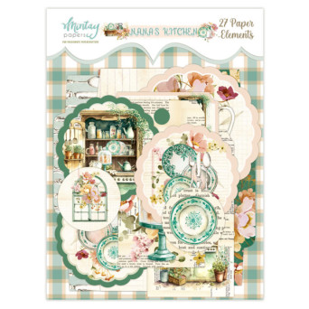 Zestaw papierowych tagów - Mintay - Nana's Kitchen, 27 szt.