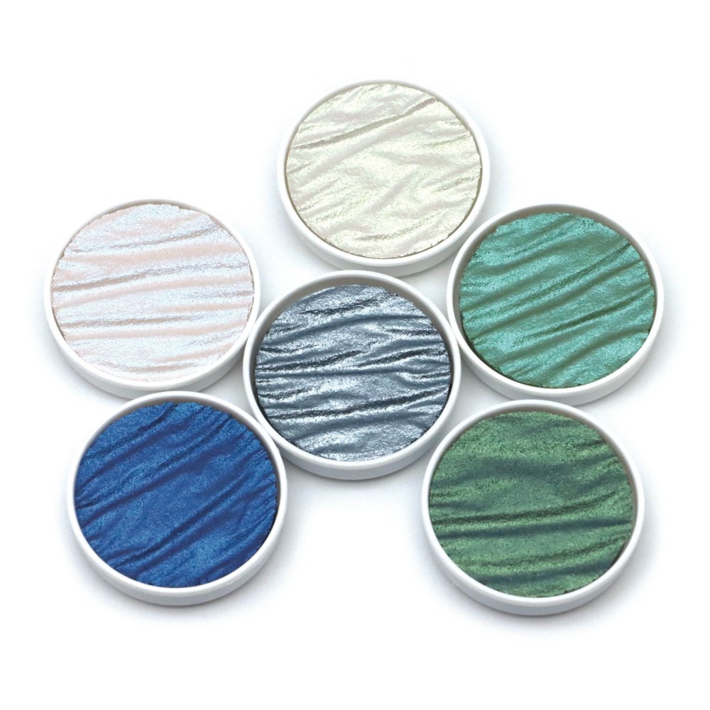 Zestaw akwareli, Ocean - Coliro Pearl Colors - 6 kolorów