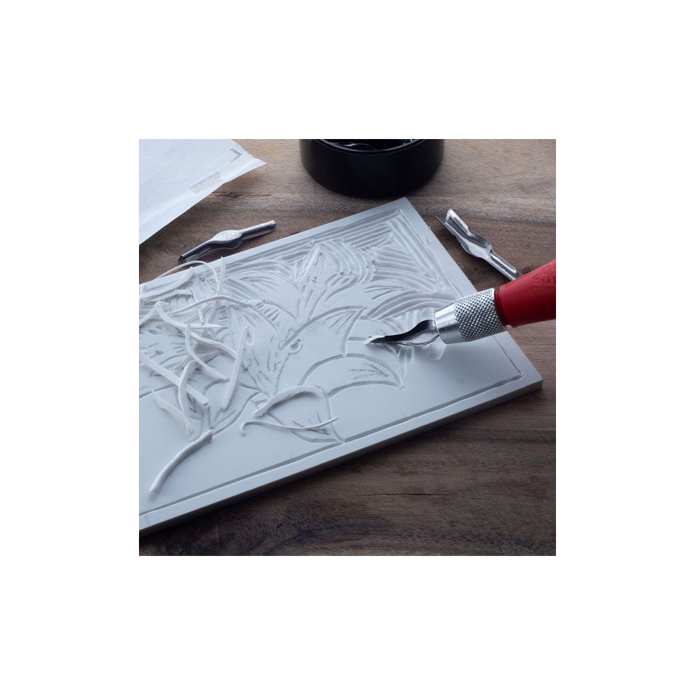 Stamp carving, printmaking blocks MasterCut - Essdee - 10 x 10 cm, 2 pcs.