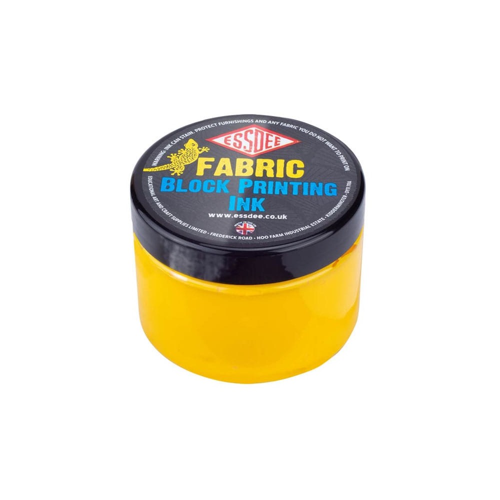 Farba, tusz do linorytu Fabric Block Printing Ink - Essdee - Yellow, 150 ml